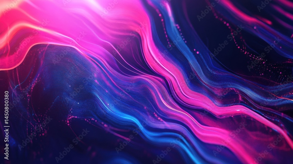 Poster big data flow technology and science vector background, tech abstraction with lines electronics and 