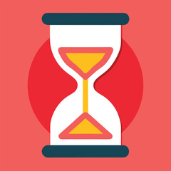 Hourglass Icon Showing Time Running Out