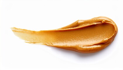 peanut butter stroke isolated on white background