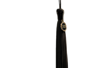 Close up of graduation tassel featuring 2025 charm representing milestone success and student honor isolated on white background PNG