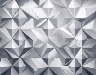 Obraz premium white silver geometric universal background for business presentation abstract elegant seamless pattern minimalist empty triangular design backdrop texture modern clean corporate luxury style