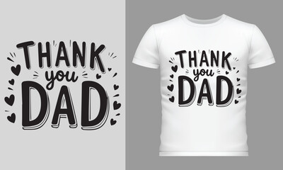 Fathers day typography motivational t-shirt design 