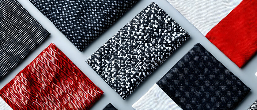 Abstract Fabric Patterns In Various Colors