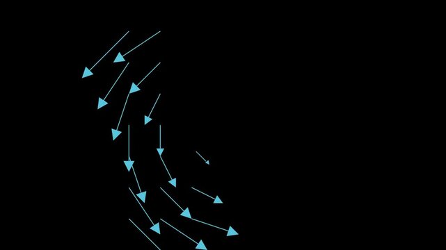 Vector Field Reveal from Origin.