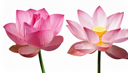 pink lotus flower isolated