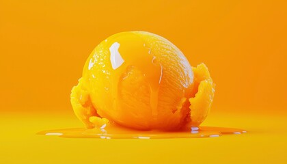 Orange Ice Cream Scoop