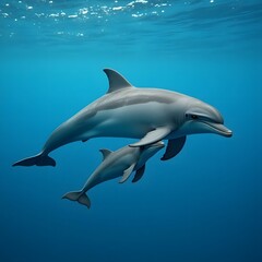 Obraz premium dolphin in the water