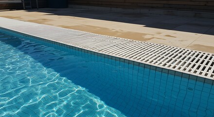 Obraz premium Swimming Pool with Clear Blue Water and Modern Design Elements
