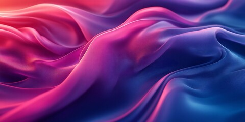 Obraz premium Woven waves cascade violet and crimson