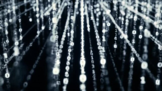 Binary code abstract background design