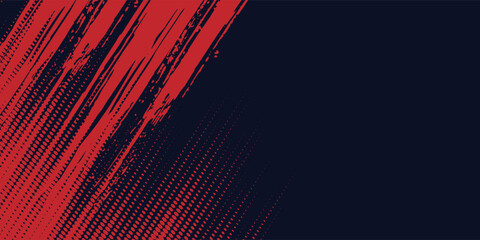 Black and red abstract grunge background with halftone style modern arts sport background abstract vector illustration