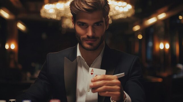 Poker Night: A Confident Gentleman's Game