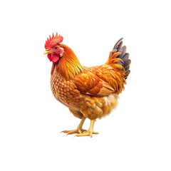 Fototapeta premium chicken isolated on a transparent background, in a PNG format