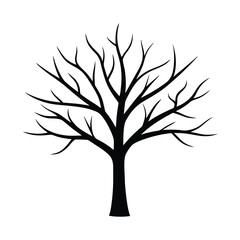 Fototapeta premium Natural Bare Tree Branch Icon Vector