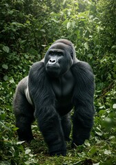Naklejka premium Gorilla in the Jungle
