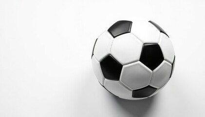 Overhead shot, pristine white football on pure white, overhead, athletic