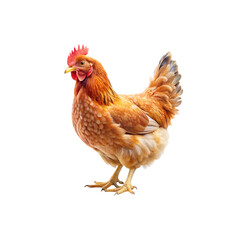 Fototapeta premium chicken isolated on a transparent background, in a PNG format