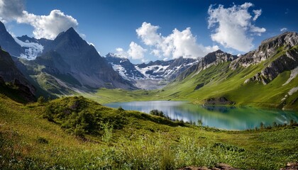 Obraz premium mountain landscape with lake