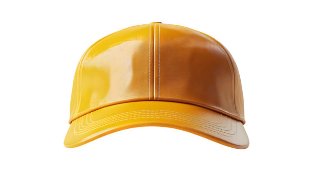 General billed cap, 3D rendering, cartoon plastic style icon, isolated on white background