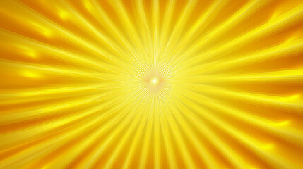 Obraz premium Golden Radiance Sunburst, Rays, Light, Energy, Brightness, Shine, Glowing, Yellow, Abstract, Design