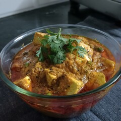 A rich and creamy paneer curry made with aromatic spices, perfect for lunch or dinner with roti or rice.