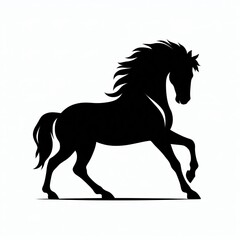 Obraz premium Silhouette Horse