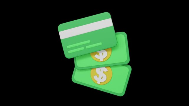 3d finance icon, Business and financial concept