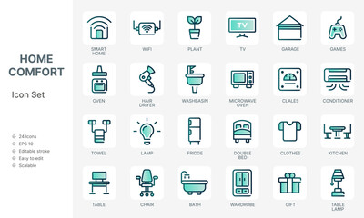 Home comfort with sustainable energy concept