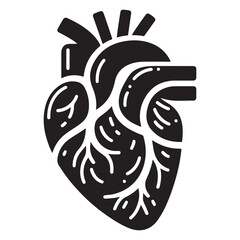 Human heart icon. Vector illustration design