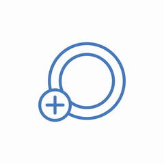 add circle option icon sign vector