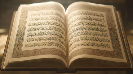 Obraz premium Open Book With Glowing Illumination