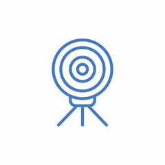 target focus goal icon sign vector