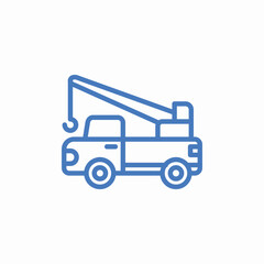 tow truck icon sign vector