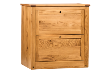 wooden cabinet isolated on white background PNG
