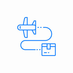 airplane delivery icon sign vector