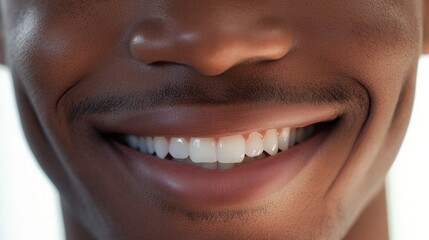 Fototapeta premium a close up of a smiling man's face
