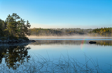 Last Vestiges of the Morning Fog Departing