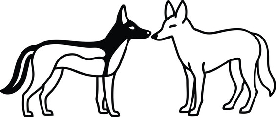 a dog and a coyote form an alliance what s their m.