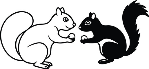 squirrel with acorn