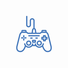gaming controller joystick icon sign vector