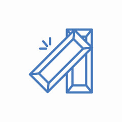 gold bar asset icon sign vector