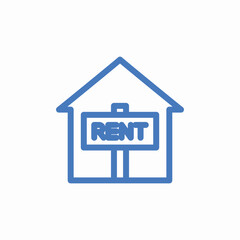 house rent sign icon sign vector