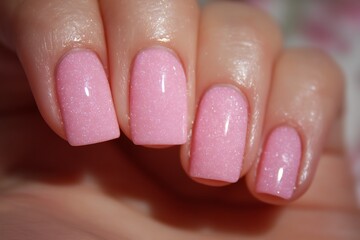 Fototapeta premium Romantic Pink Gel Close-Up Cute Shot 