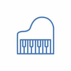 music piano instrument icon sign vector