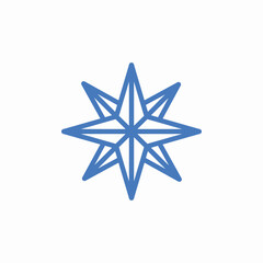 nautical direction symbol icon sign vector