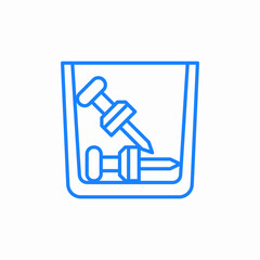 office supply holder icon sign vector