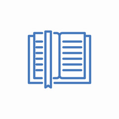 open book reading icon sign vector