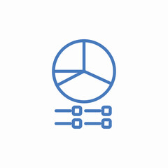 pie chart options icon sign vector