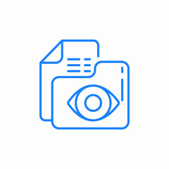 view document icon sign vector