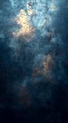 Obraz premium Dark, textured sky; light breaks through
